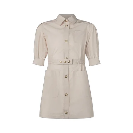 Logo Patch Shirt Dress