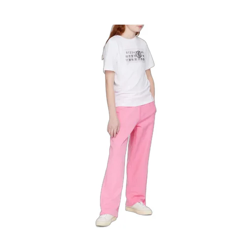 Numbers-Printed Crewneck T-Shirt