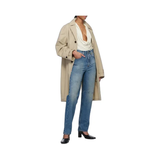 Curved Hem Coat