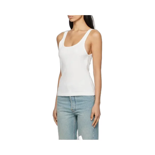 Strap-Detailed Open-Back Tank Top