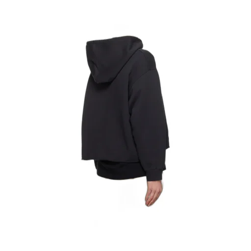 Numbers-Motif Drawstring Hoodie