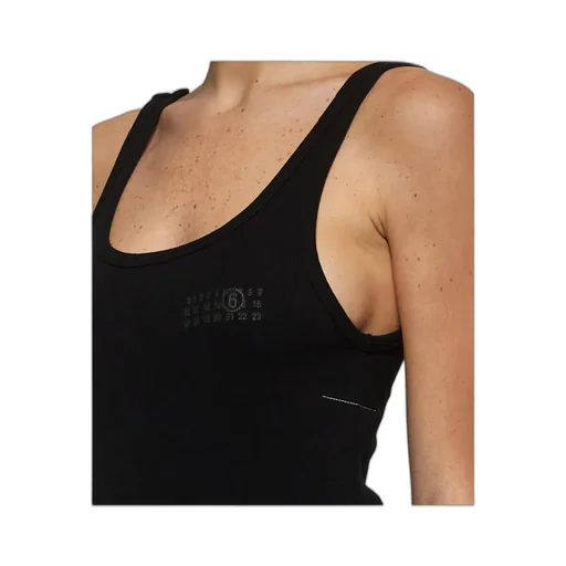 Strap-Detailed Open-Back Tank Top