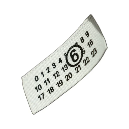 Numbers-Motif Drawstring Hoodie