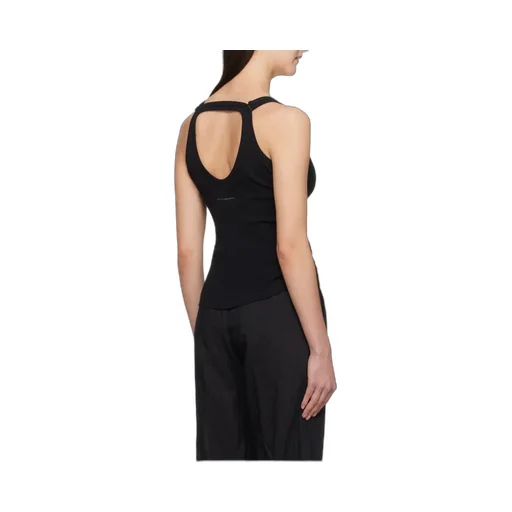 Strap-Detailed Open-Back Tank Top