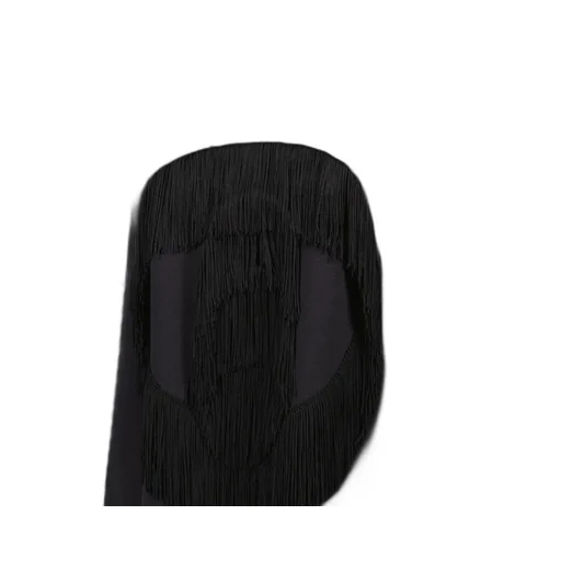 Cap Sleeved Fringed Dress