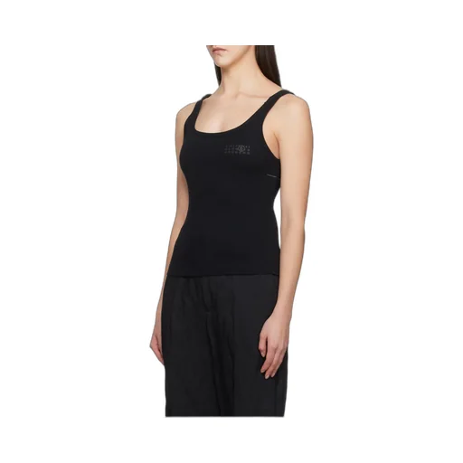 Strap-Detailed Open-Back Tank Top