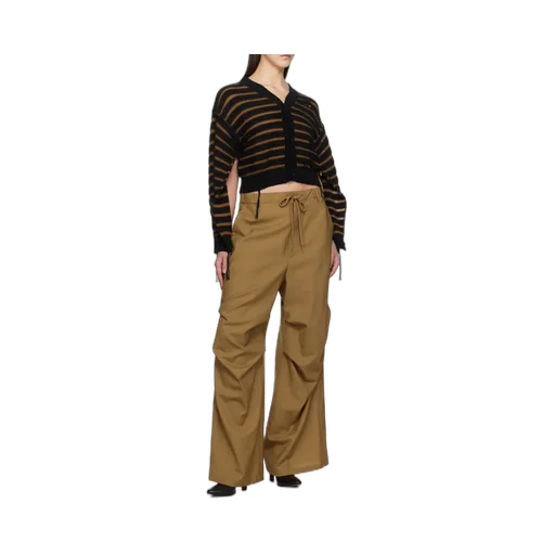 Striped Cotton Knit Cardigan
