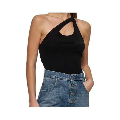 Strap-Detailed Open-Back Tank Top