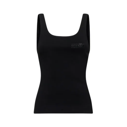 Strap-Detailed Open-Back Tank Top