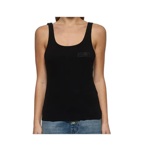 Strap-Detailed Open-Back Tank Top