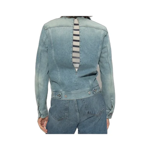 Cut-Out Denim Jacket