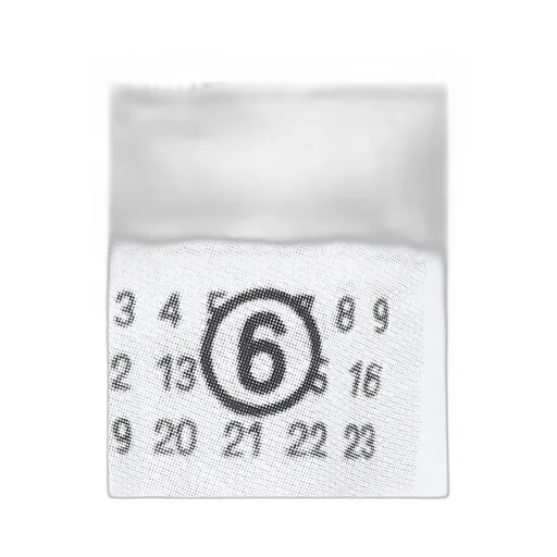 Numbers-Printed Crewneck T-Shirt