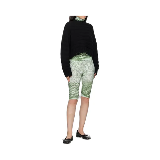 Numbers-Patch Distressed Chunky-Knit Jumper