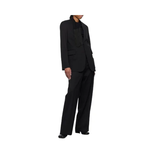 Shoulder Pads Collarless Blazer