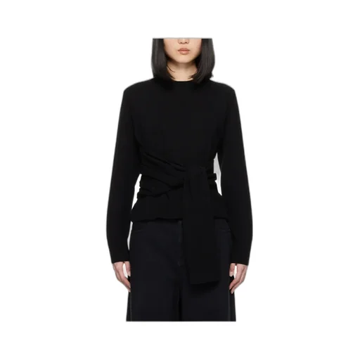 Wrap-Around Crewneck Jumper
