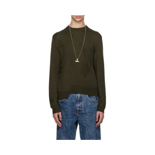 Panelled Asymmetric Hem Jumper