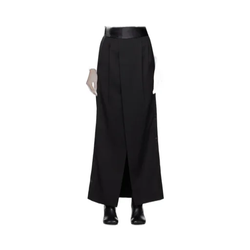 Pleat-Detailing Maxi Skirt