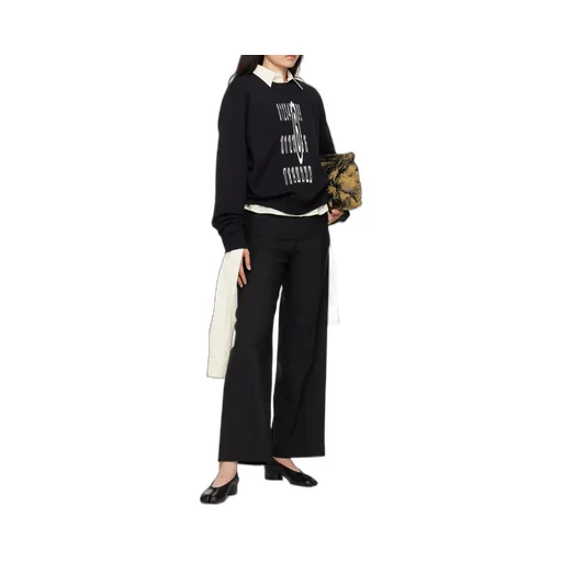 Single-Stitch Straight Trousers