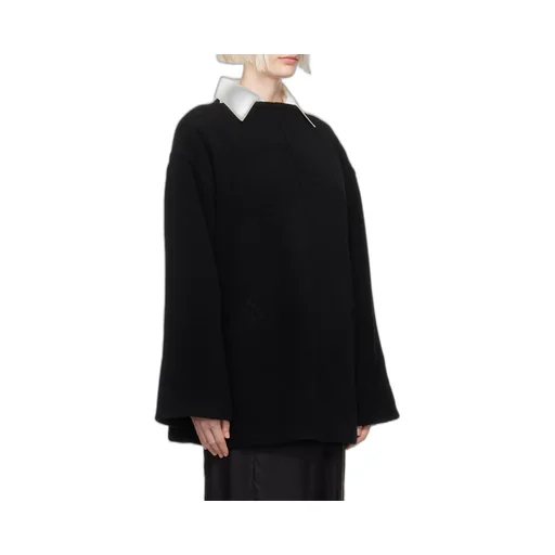 Boat-Neck Oversized Sweatshirt