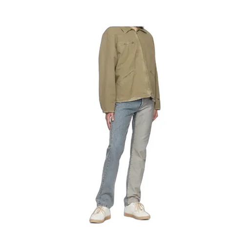 Distressed Tapered Leg Jeans