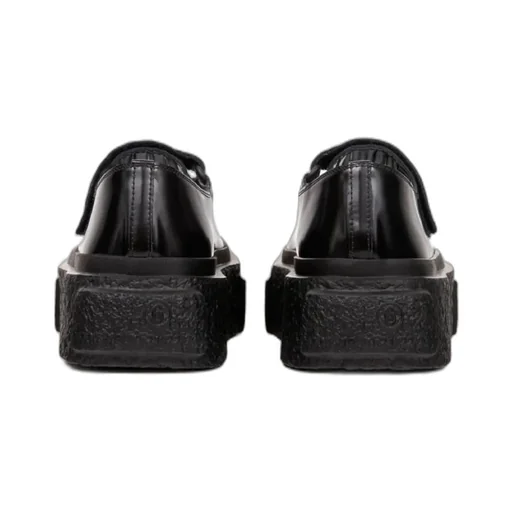 Numbers-Motif Platform Ballerinas