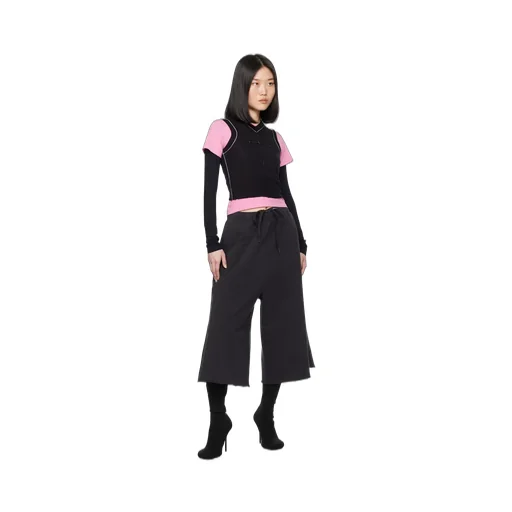 Piped Knit Top