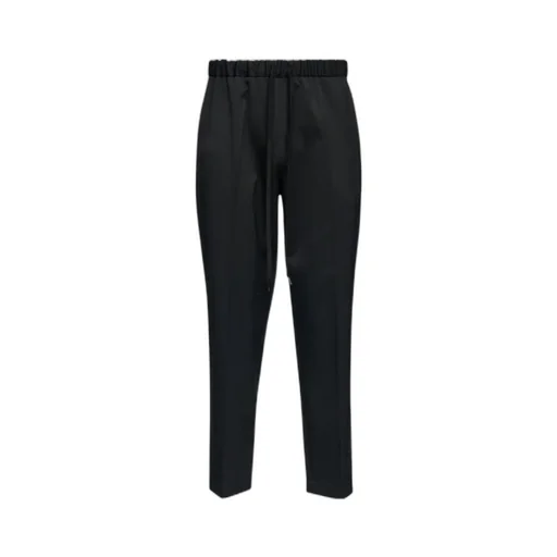 Drawstring Tapered Leg Trousers