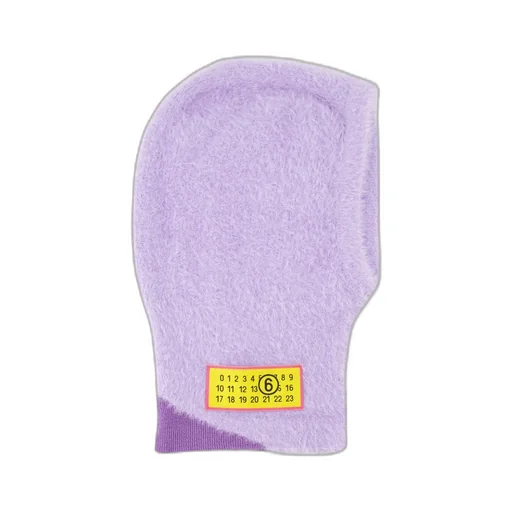 Numbers-Motif Textured Balaclava