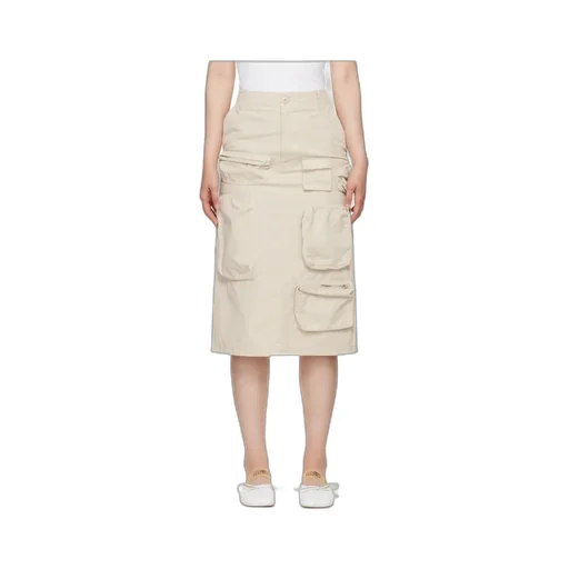 Single Stitch-Logo Midi Cargo Skirt
