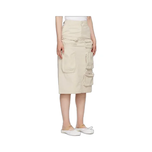 Single Stitch-Logo Midi Cargo Skirt