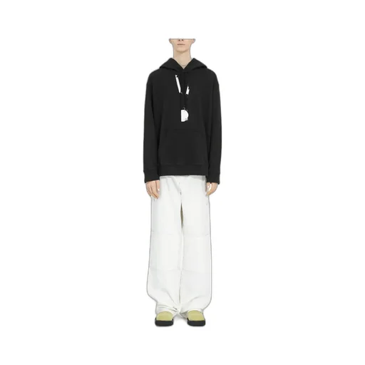 Logo Printed Long-Sleeved Hoodie