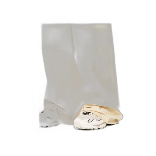 Distressed Wide-Leg Trousers