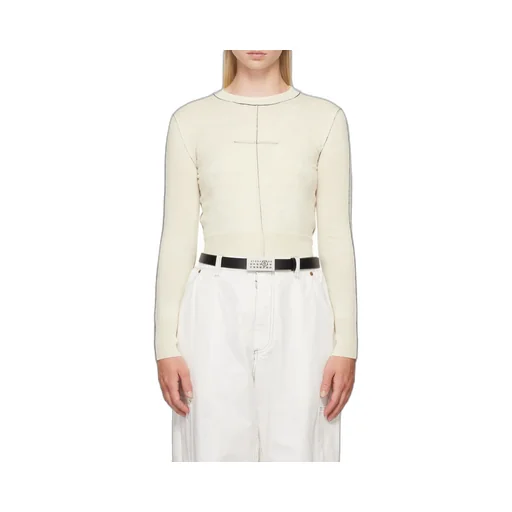 Crewneck Cropped Knit Jumper