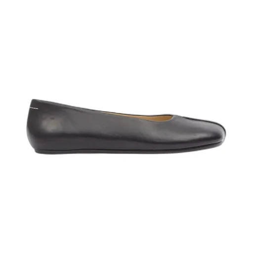 Stitch-Out Asymmetric Toe Ballerina Shoes