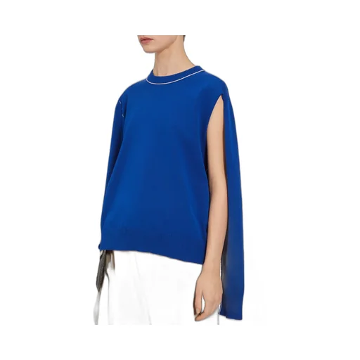 Crew-Neck Cut-Out Jumper