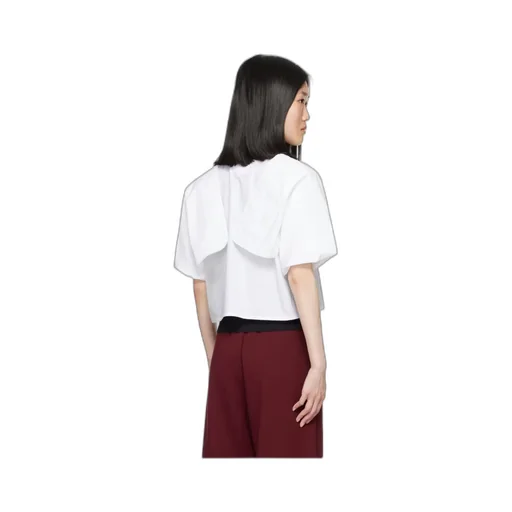 Wide-Sleeved Cropped Shirt