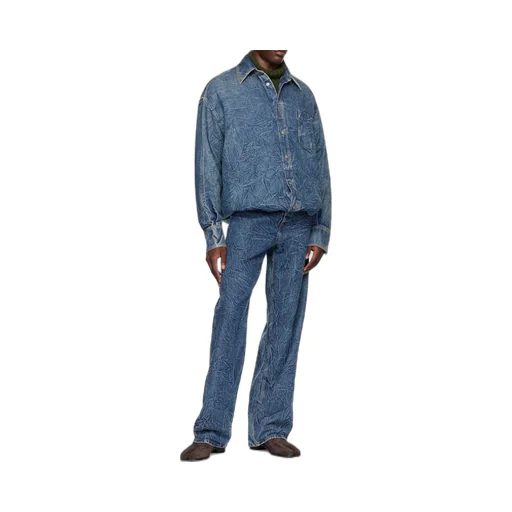 Pittsburgh Crease Button-Up Denim Shirt