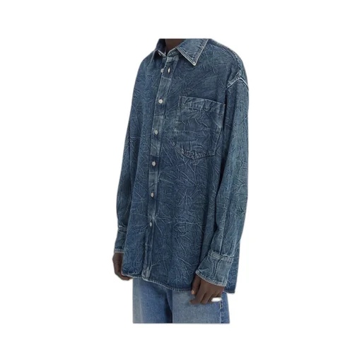 Pittsburgh Crease Button-Up Denim Shirt