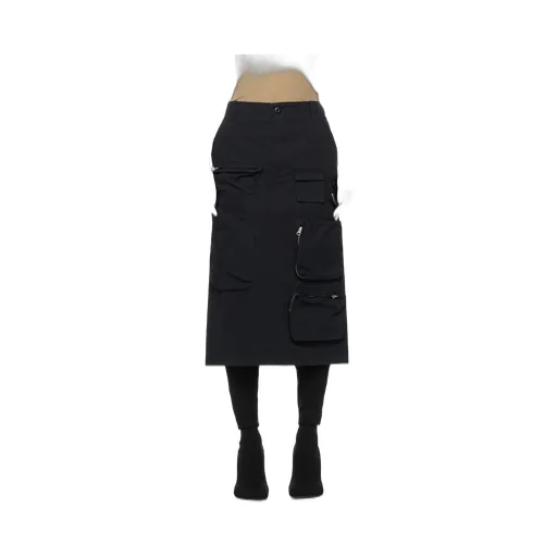 Single Stitch-Logo Midi Cargo Skirt