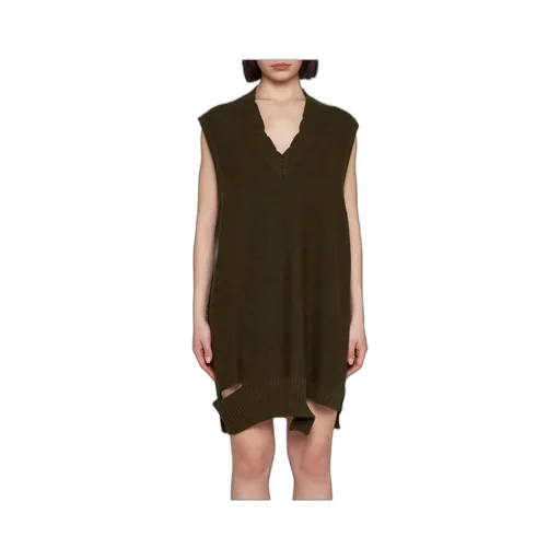 V-Neck Sleeveless Mini Dress