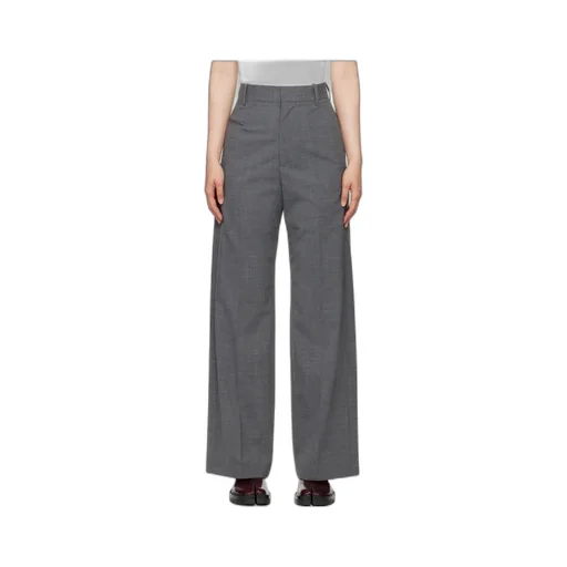 High-Waisted Tailored Trousers