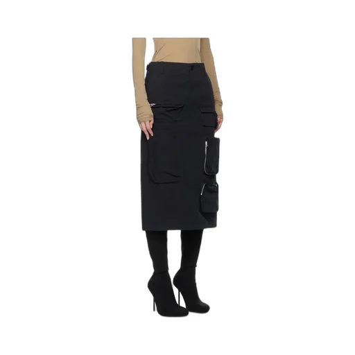 Single Stitch-Logo Midi Cargo Skirt