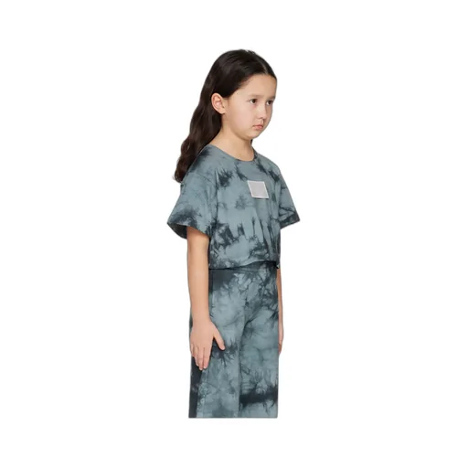 Tie-Dyed Round-Collar T-Shirt