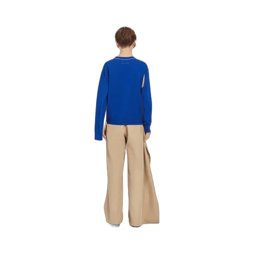 Crew-Neck Cut-Out Jumper
