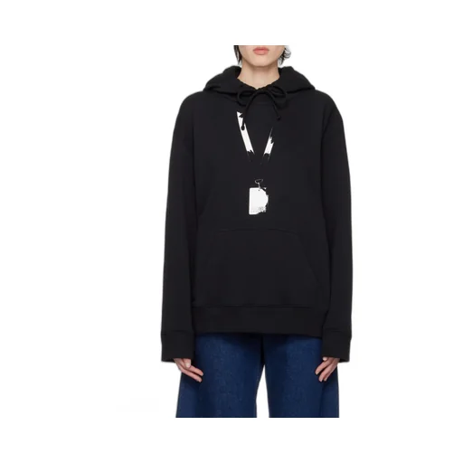 Logo Printed Long-Sleeved Hoodie
