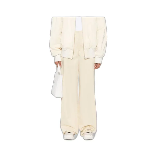 Distressed Wide-Leg Trousers