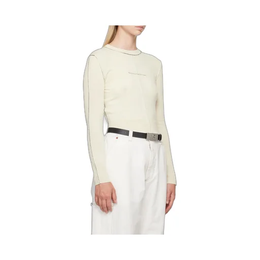 Crewneck Cropped Knit Jumper
