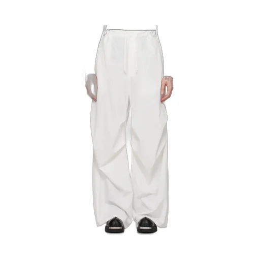 Elasticated Wide-Leg Pants