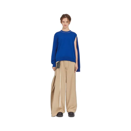 Crew-Neck Cut-Out Jumper