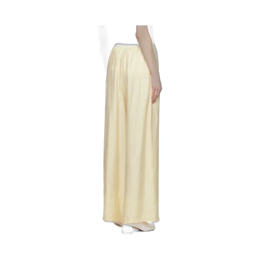 Numbers Motif Jacquard Wide Leg Trousers